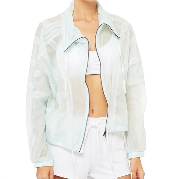 Alo yoga stitch jacket marine color sz medium - Picture 1 of 5